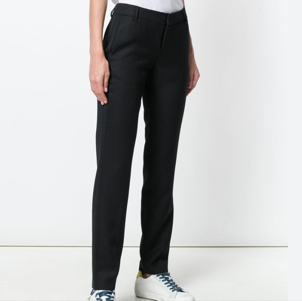 Zadig & Voltaire Prune Wool Trouser Pants Button Fly Size 36